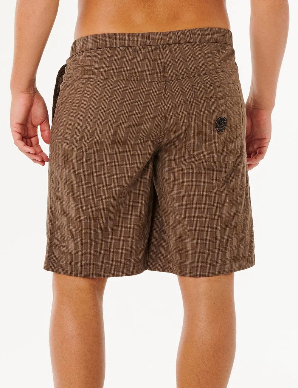 Pantaloncini Boardshort Volley Premium Surf Check Coffee
