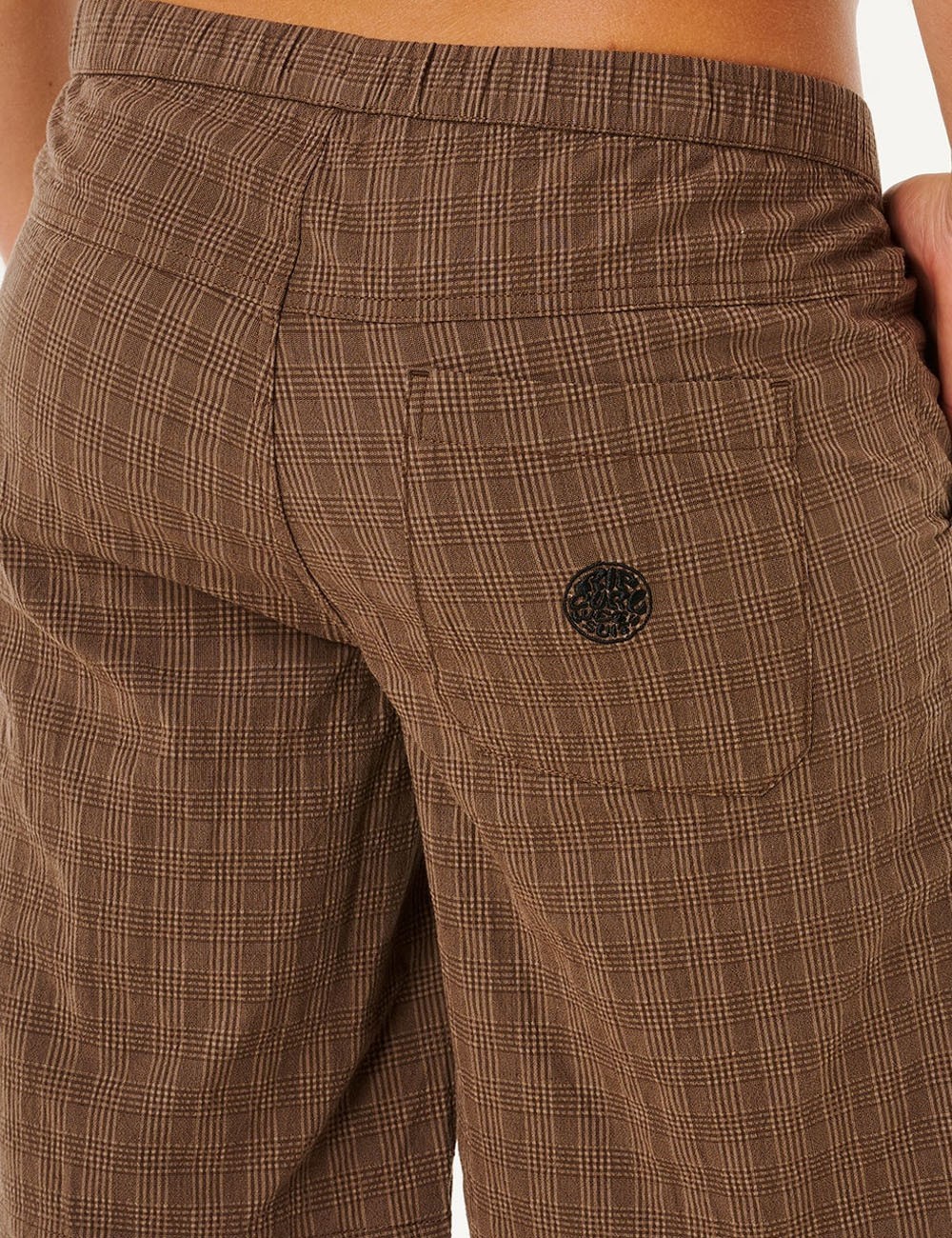 Pantaloncini Boardshort Volley Premium Surf Check Coffee