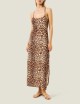 Abito lungo leopard basic
