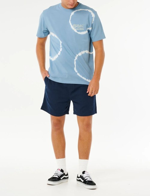 T-shirt a maniche corte Pacific Rinse Fin Faded Denim