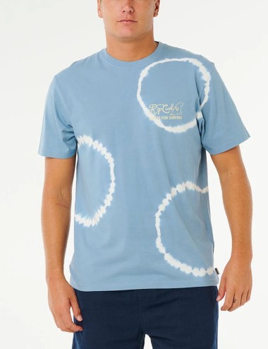 T-shirt a maniche corte Pacific Rinse Fin Faded Denim