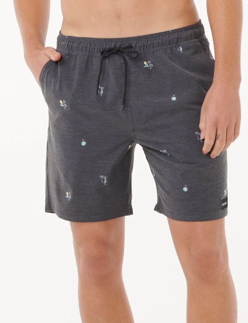 Costume Boardshort Volley Skelly Breach Black