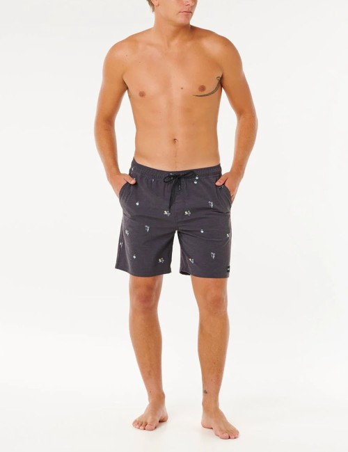 Costume Boardshort Volley Skelly Breach Black