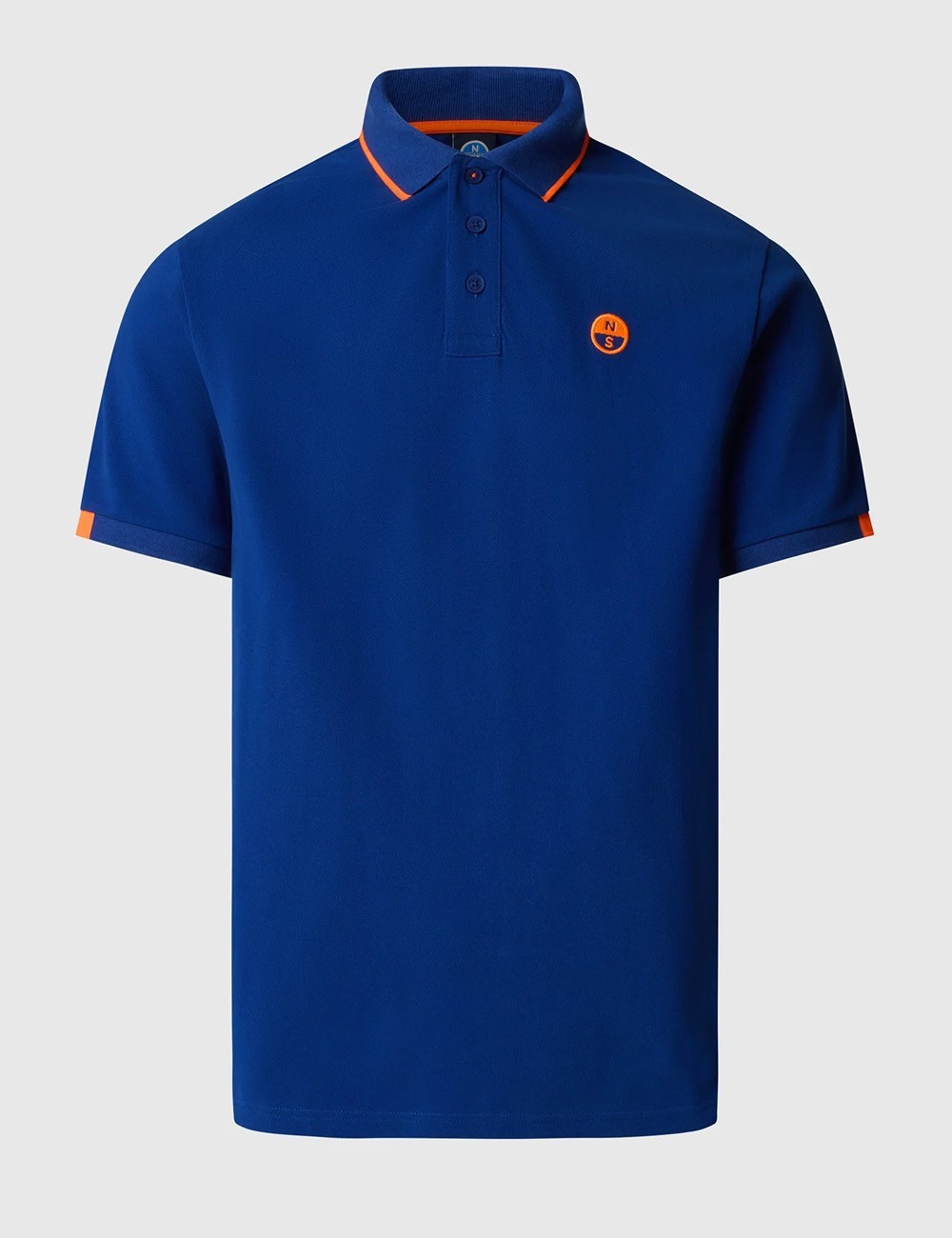 Polo con dettagli fluo ELECTRIC BLUE
