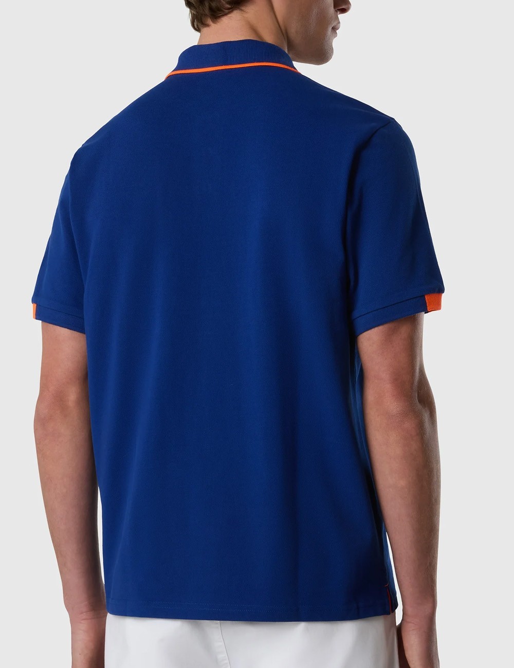 Polo con dettagli fluo ELECTRIC BLUE