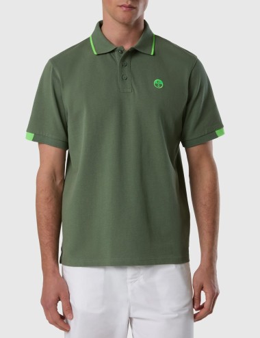 Polo con dettagli fluo LAUREL WREATH