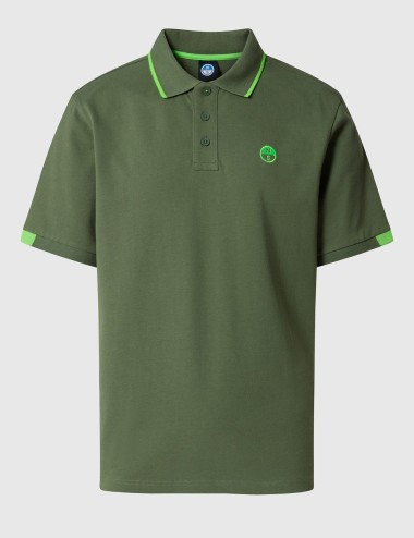 Polo con dettagli fluo LAUREL WREATH