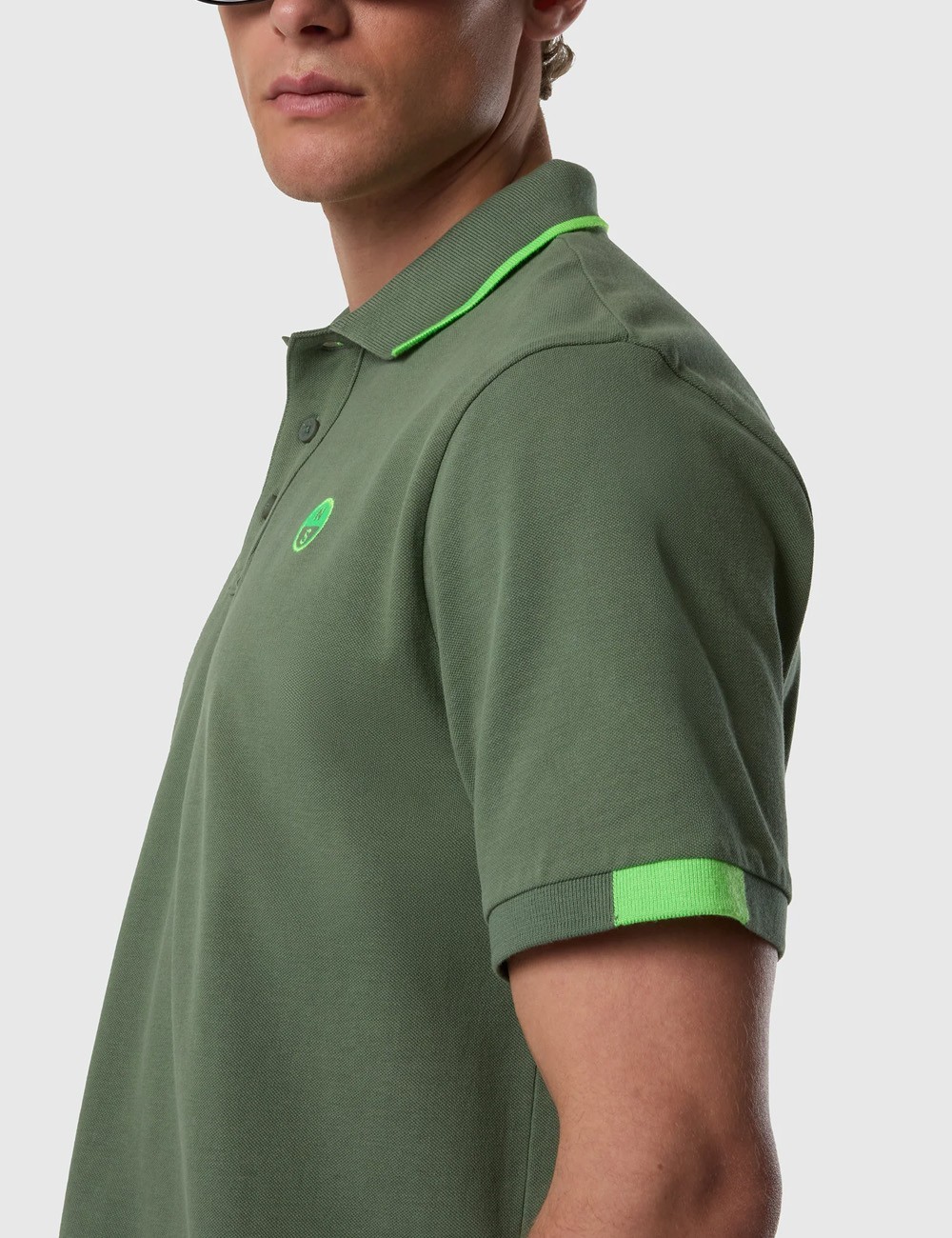 Polo con dettagli fluo LAUREL WREATH