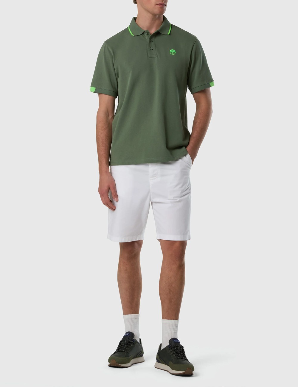 Polo con dettagli fluo LAUREL WREATH