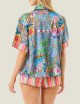 Camicia manica denim mexican