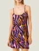 Abito corto hypnotic zebra