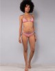 Bikini Triangolo Imbottito e Slip Annodato Righe