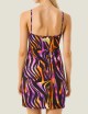 Abito corto hypnotic zebra